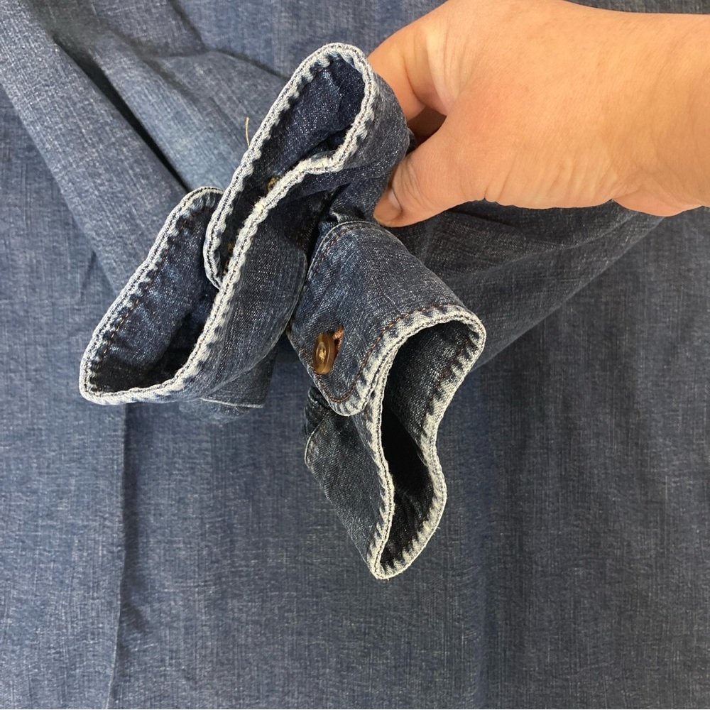 Carthartt Shirt Men's XL Relaxed Fit Blue Denim Cottagecore Workwear Western - Picture 16 of 16